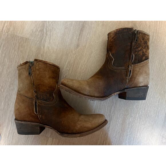 Corral Women’s Chocolate Ankle Boots Size 6.5 Medium C 1064 - Picture 7 of 11